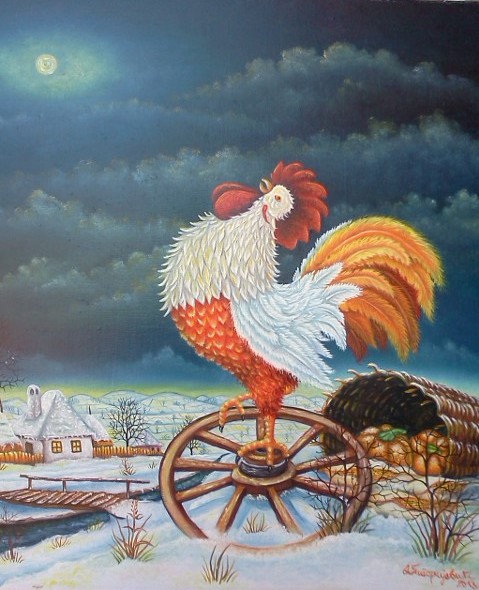 Buđenje - ulje na platnu