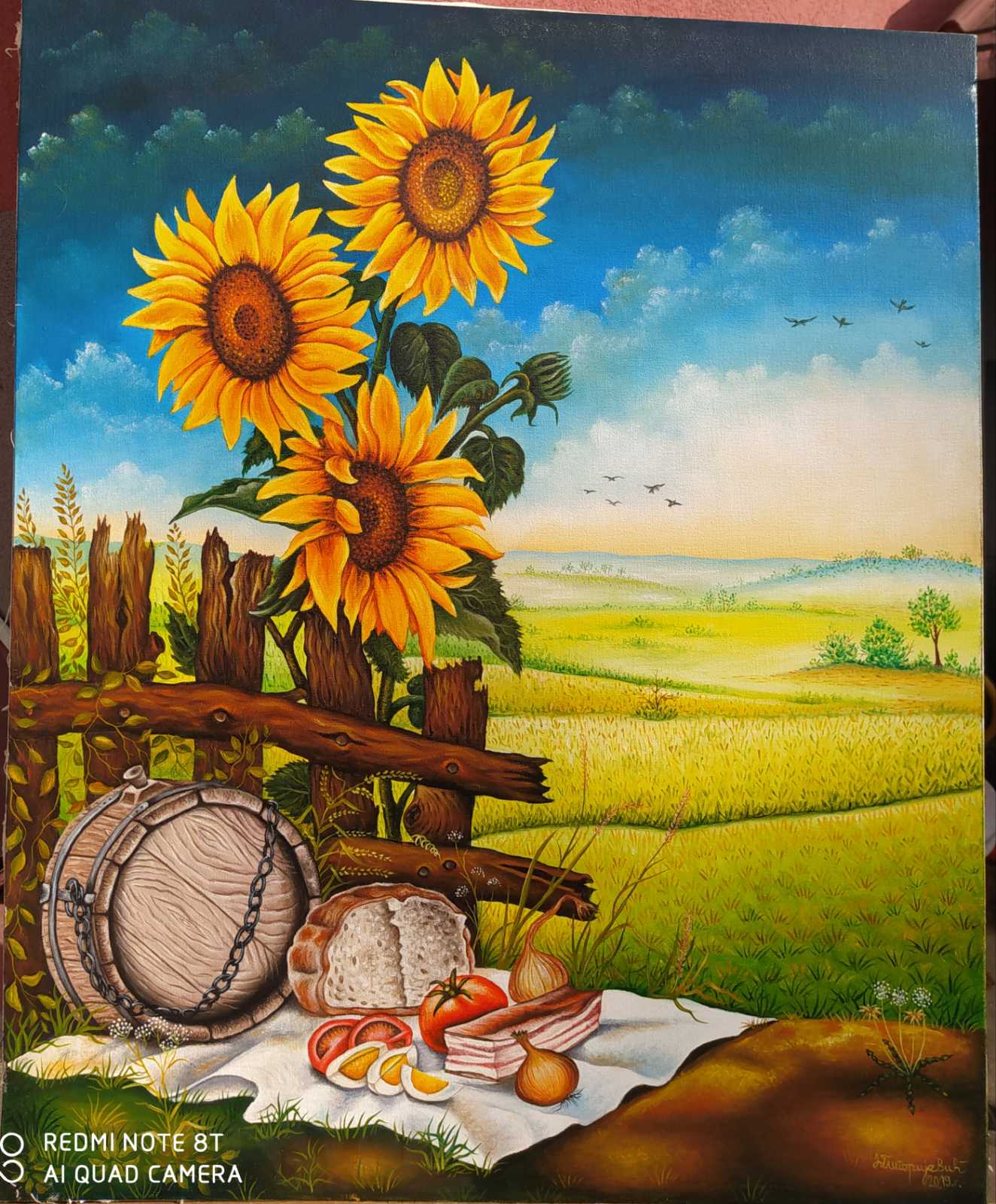 Doručak u polju, 80x65