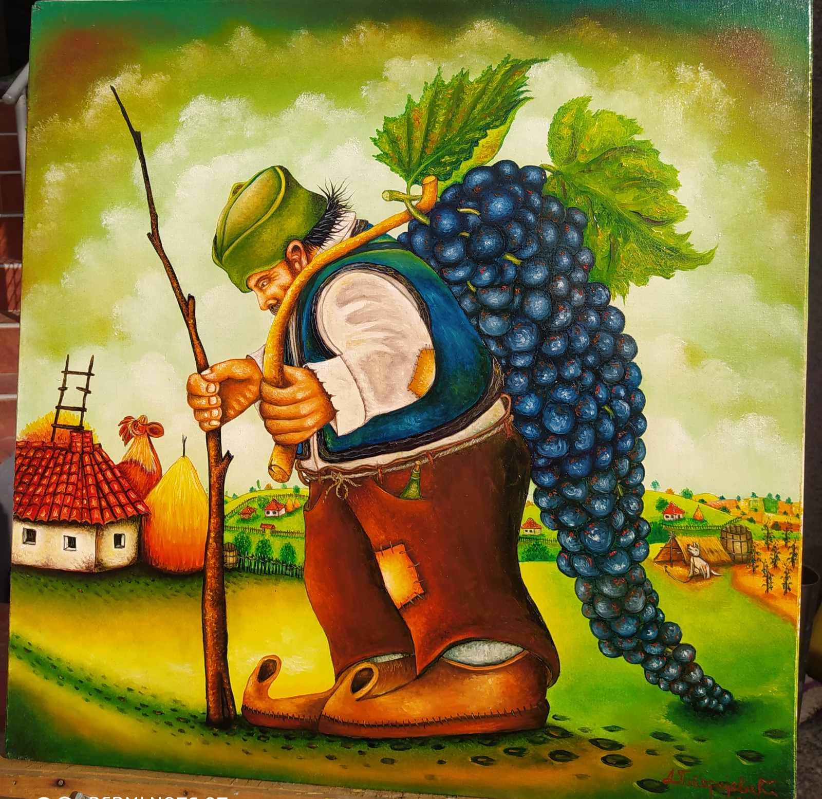 Vinogradar, 50x40